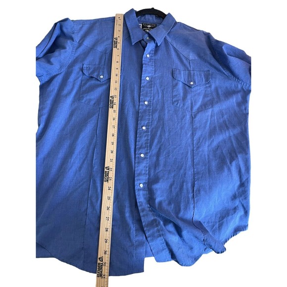 Vintage Flying R Ranchwear Pearl Snap Western Rodeo‎ Cowboy Shirt Mens XLarge - Picture 9 of 13